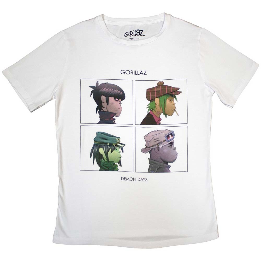 Gorillaz - Demon Days Dames Tshirt - Wit